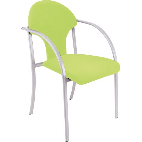 Scaun confortabil Conference Visa verde, inaltime sezut 47 cm, sala profesorala, sala de asteptare - imagine 8